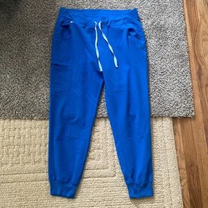 Figs jogger scrubs blue